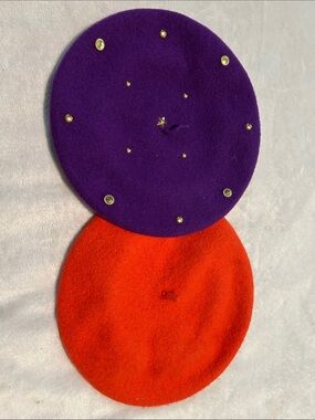 TWO Vintage Wool Berets
